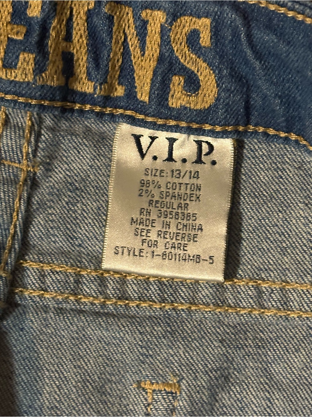 VIP Ripped Medium Blue Skinny Jeans - Picture 4 of 5